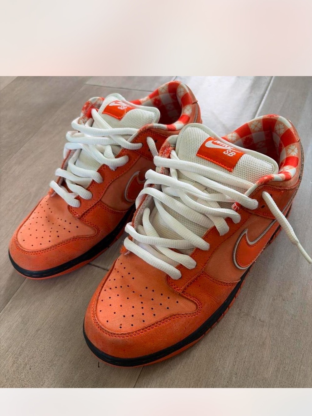 Nike sb dunk low orange lobster